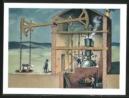 Sammelbild Fritz Homann AG, Dampfmaschine im 1706
