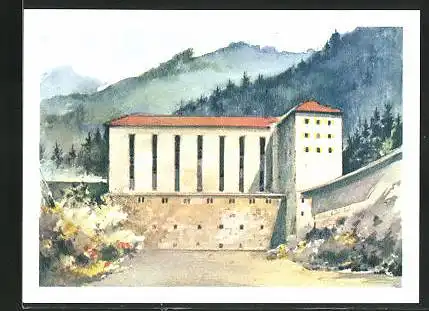 Sammelbild Fritz Homann AG, Ansicht eines Turbinenhauses