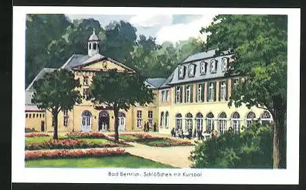 Sammelbild Fritz Homann AG, Deutsche Bäder, Bad Bertrich, Schlösschen mit Kursaal
