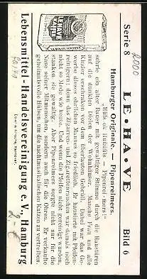 Sammelbild Le Havre Kaffee, Hamburger Originale, Piepenreimers