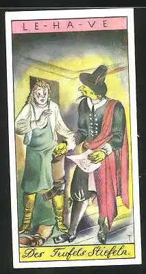 Sammelbild Le Havre Kaffee, Hamburger Geschichten, des Teufels Stiefel