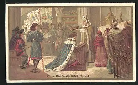 Sammelbild Protez-Delatre, Manufacture de Chicorée, Sacre de Charles VII