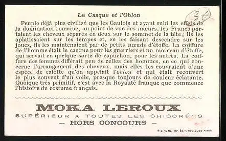 Sammelbild Moka Leroux, Supérieur a Toutes les Chicorées, le Casque et l'Oblon, französisches Königspaar