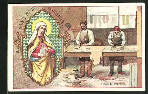 Sammelbild C. Beriot, Chicorée Extra, Gantiers, Gnadenbild Sainte Marie-Madeleine