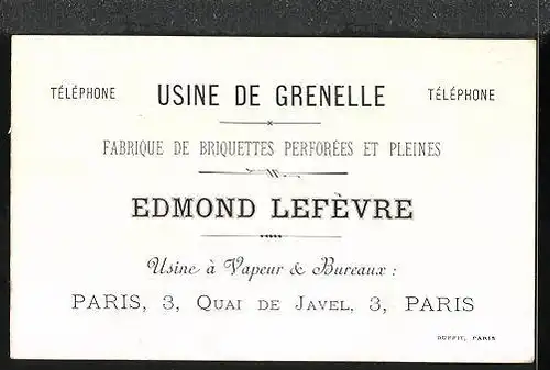 Kaufmannsbild Fabrique de Briquettes Edmond Lefévre, Le Treport, la Plage