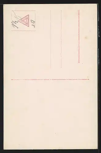 AK Prinz August Wilhelm von Preussen streichelt seinen Hund