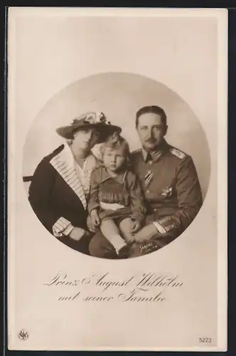 AK Prinz August Wilhelm von Preussen, Familienfoto
