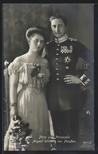 AK Das Prinzenpaar August Wilhelm von Preussen