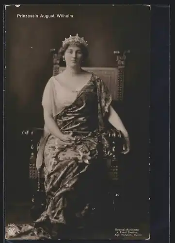 AK Prinzessin August Wilhelm von Preussen