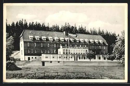 AK Festenburg / Oberharz, Erholungsheim des Sozialwerkes der Deutschen Bundesbahn, Aussenansicht