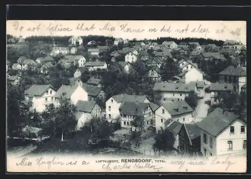 AK Rengsdorf, Totalansicht aus der Vogelschau