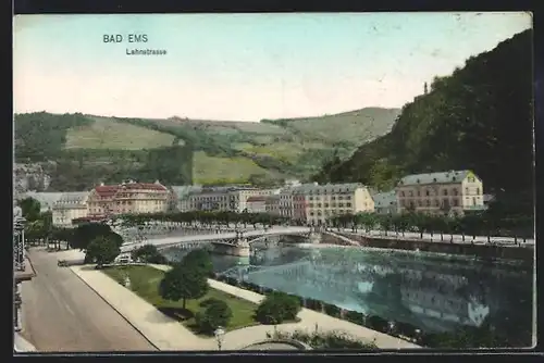 AK Bad Ems, an der Lahnstrasse