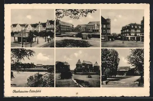 AK Oberhausen-Osterfeld, Ansichten verschiedener Ortspartien