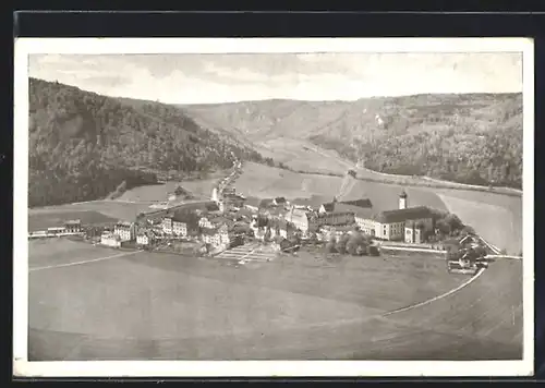 AK Beuron, Panorama aus der Luft gesehen