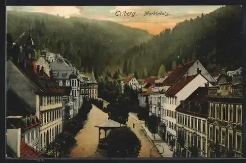 AK Triberg, Marktplatz