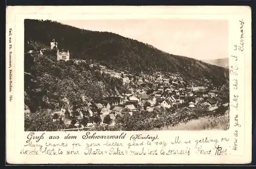 AK Hornberg / Schwarzwald, Gesamtansicht