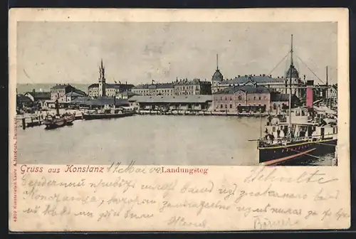 AK Konstanz / Bodensee, Landungssteg