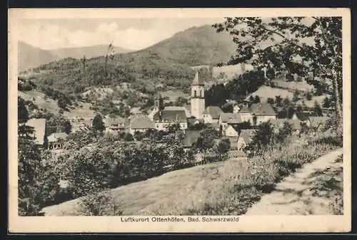 AK Ottenhöfen / bad. Schwarzwald, Blick von der Bergwiese