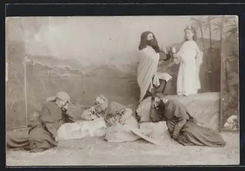 AK Radegund, Passionspiel 1908, Szene