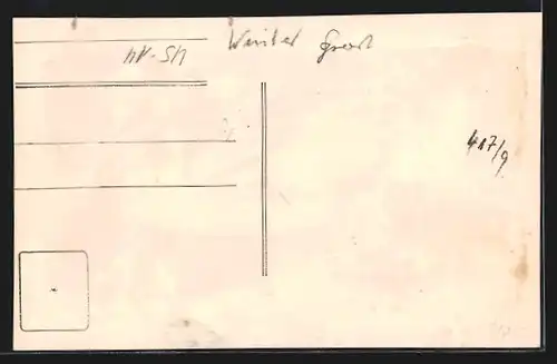 AK Zwei junge Männer auf ihren Skiern