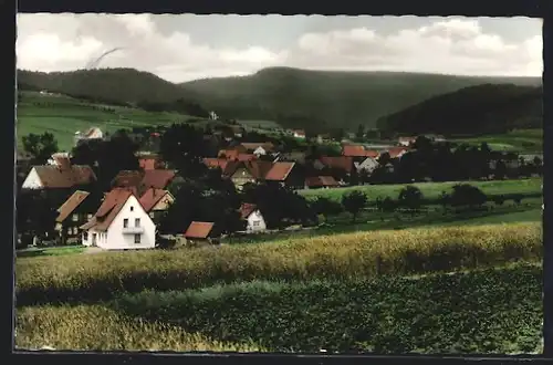 AK Rohden / Weserbergland, Totale von der Bergwiese aus gesehen