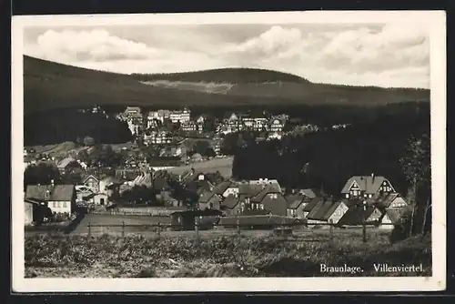 AK Braunlage, Motiv vom Villenviertel