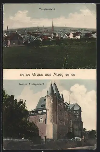 AK Alzey, Neues Amtsgericht, Totalansicht