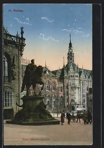 AK Bremen, Kaiser Wilhelm-Denkmal