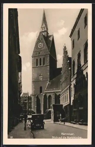 AK Hannover, Blick auf die Marktkirche