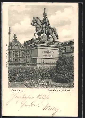 AK Hannover, Ernst-August-Denkmal