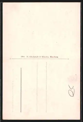 AK Sylt, Landkarte mit Insel und Nordsee