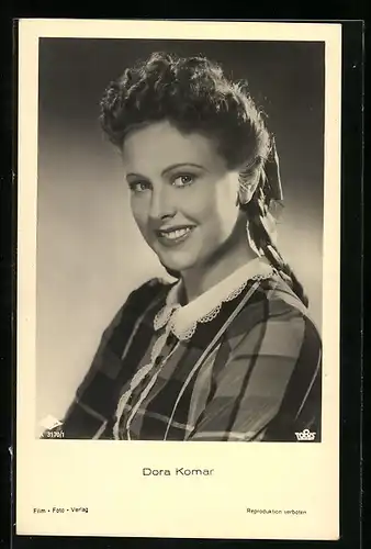 AK Portrait der Schauspielerin Dora Komar
