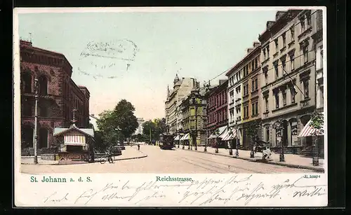 AK Saarbrücken, St. Johann - Reichsstrasse