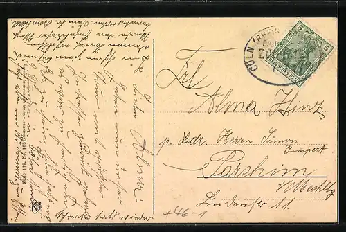 AK Köln-Neustadt, Habsburgerring mit Strassenbahn