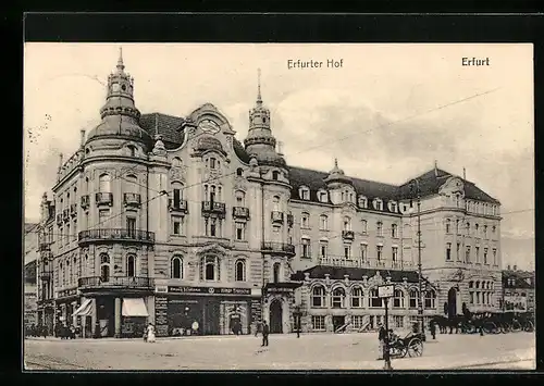 AK Erfurt, Erfurter Hof im Sonnenlicht