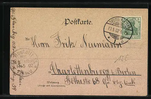 Lithographie Berlin, Enthüllung des National-Denkmals Fürst Bismarck