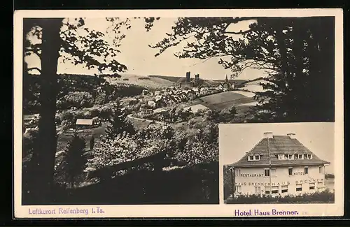 AK Oberreifenberg, Ortsansicht, Restaurant Brennerhaus