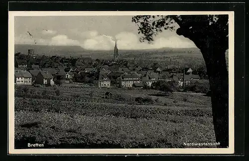 AK Bretten, Gesamtansicht von Nordwesten gesehen