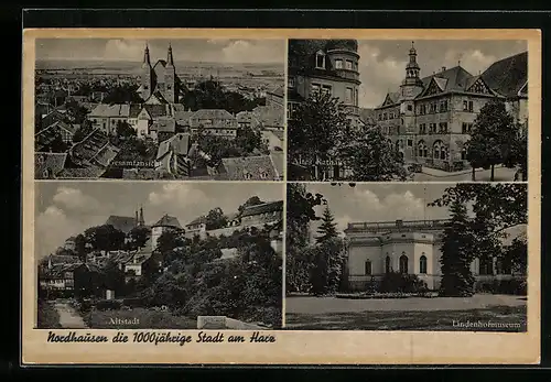 AK Nordhausen, Altstadt, Altes Rathaus, Lindenhofmuseum