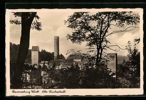 AK Ravensburg, Alte Reichsstadt, Teilansicht