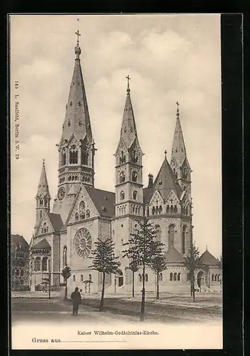 AK Berlin-Charlottenburg, Kaiser Wilhelm-Gedächtnis-Kirche