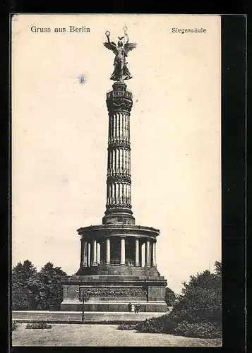 AK Berlin-Tiergarten, Blick auf die Siegessäule