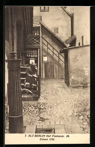 AK Berlin, Hof Fischerstrasse 28