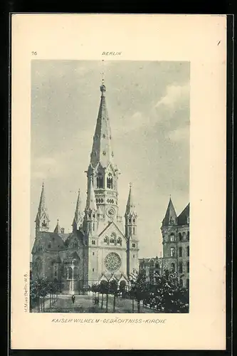 AK Berlin-Charlottenburg, Kaiser Wilhelm-Gedächtniskirche