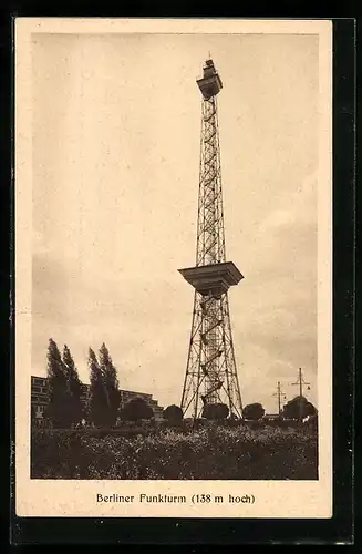 AK Berlin-Charlottenburg, am Funkturm