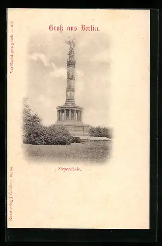 AK Berlin-Tiergarten, Siegessäule