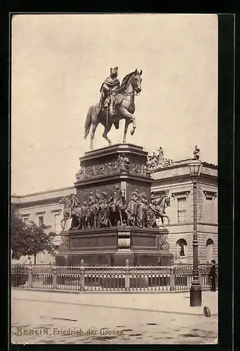 AK Berlin, Denkmal Friedrich des Grossen