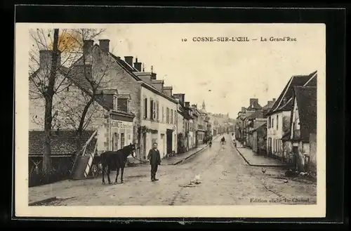 AK Cosne-sur-L`Oeil, La Grand`Rue