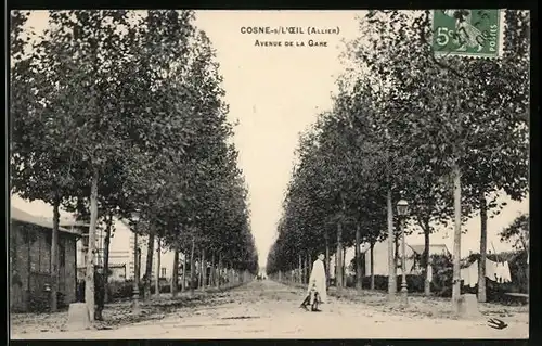 AK Cosne-sur-L`Oeil, Avenue de la Gare