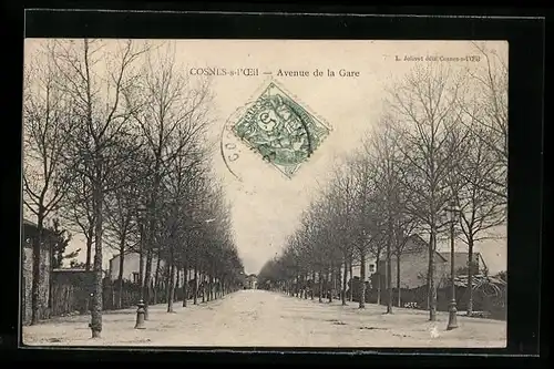 AK Cosne-sur-L`Oeil, Avenue de la Gare